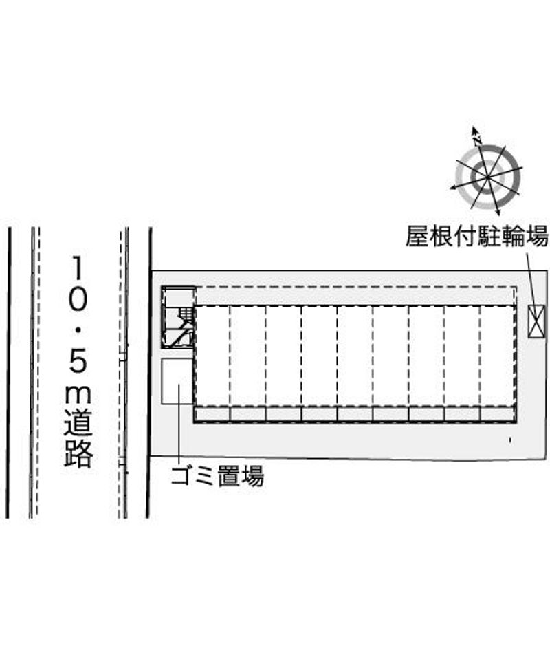 レオパレスＷＩＳＴＥＲＩＡ 配置図