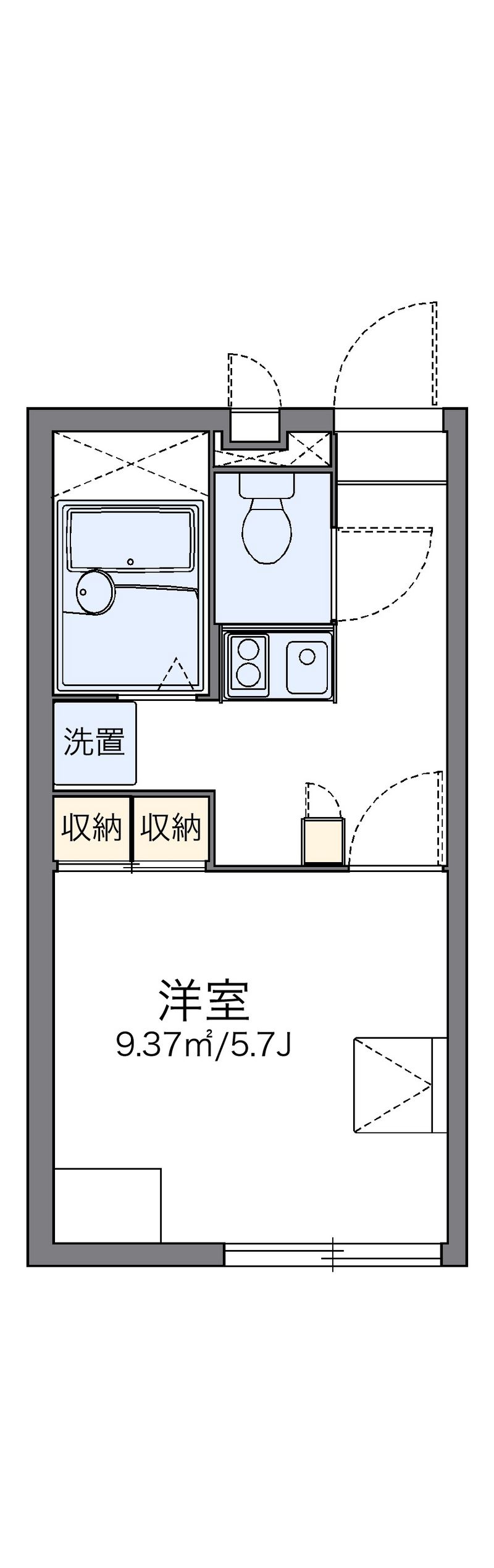 レオパレスシャトルＫ 間取図