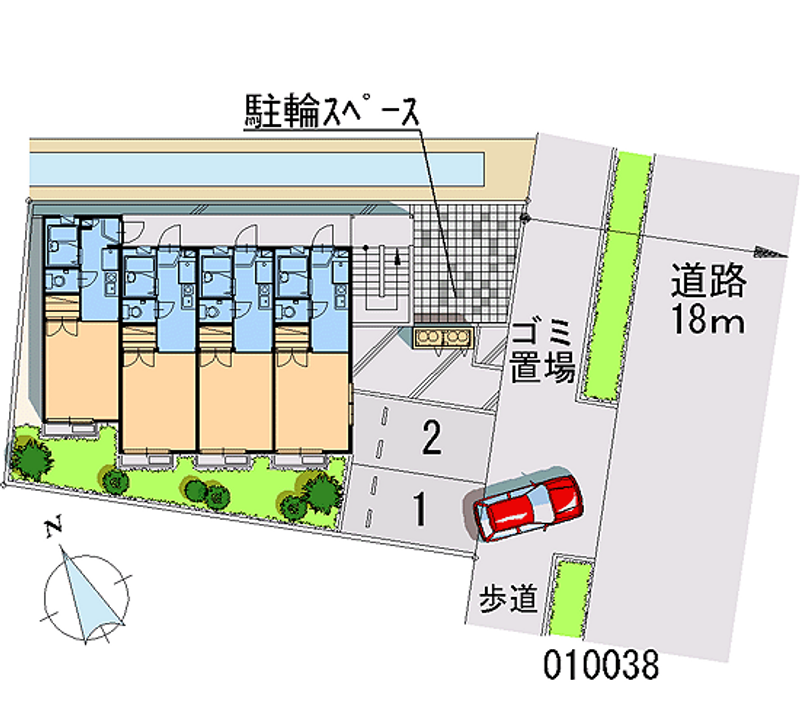 レオパレス駒の舞 月極駐車場