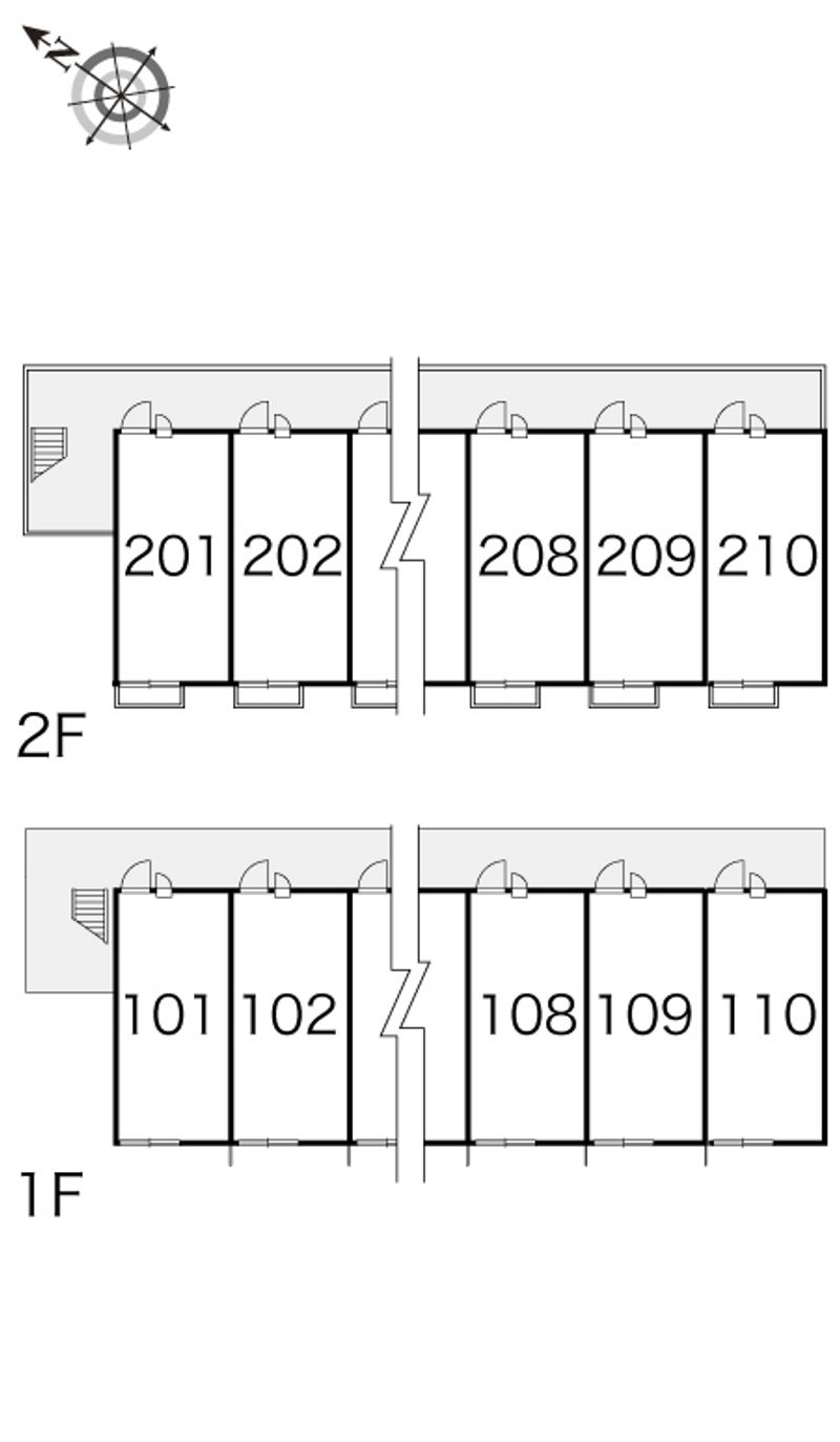レオパレスさざんか 間取配置図