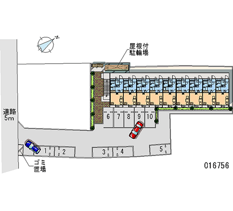 16756 Monthly parking lot