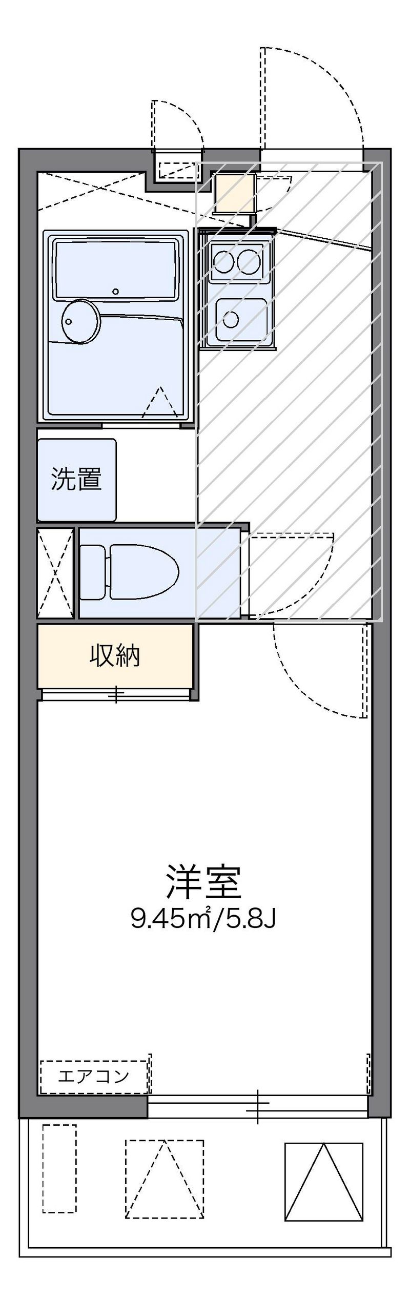 レオパレス翔 間取図