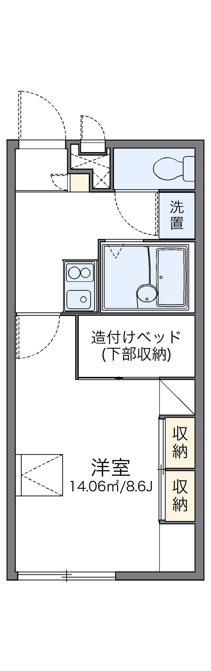 レオパレスシュプール 間取図