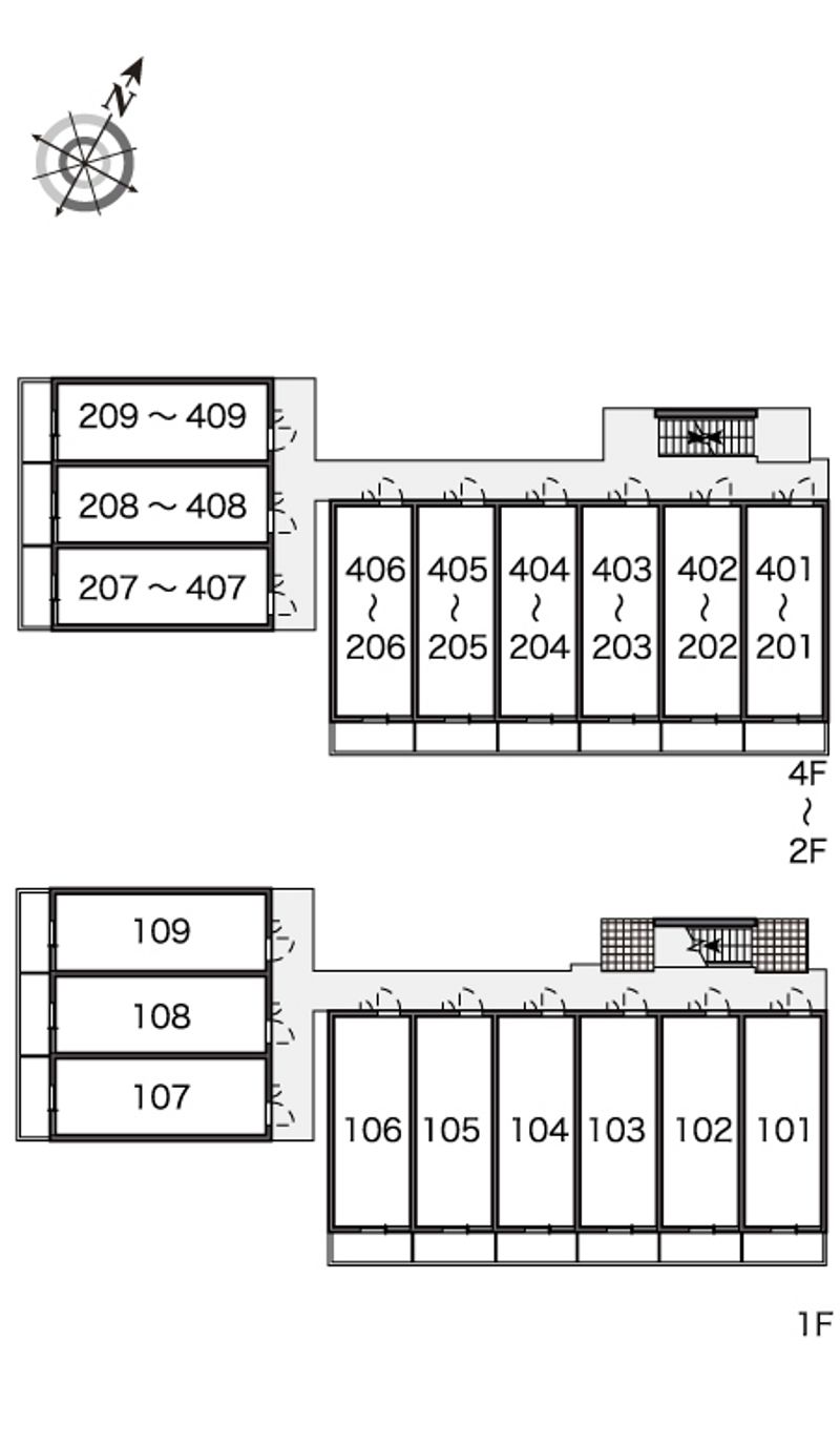 レオパレス西千石町 間取配置図