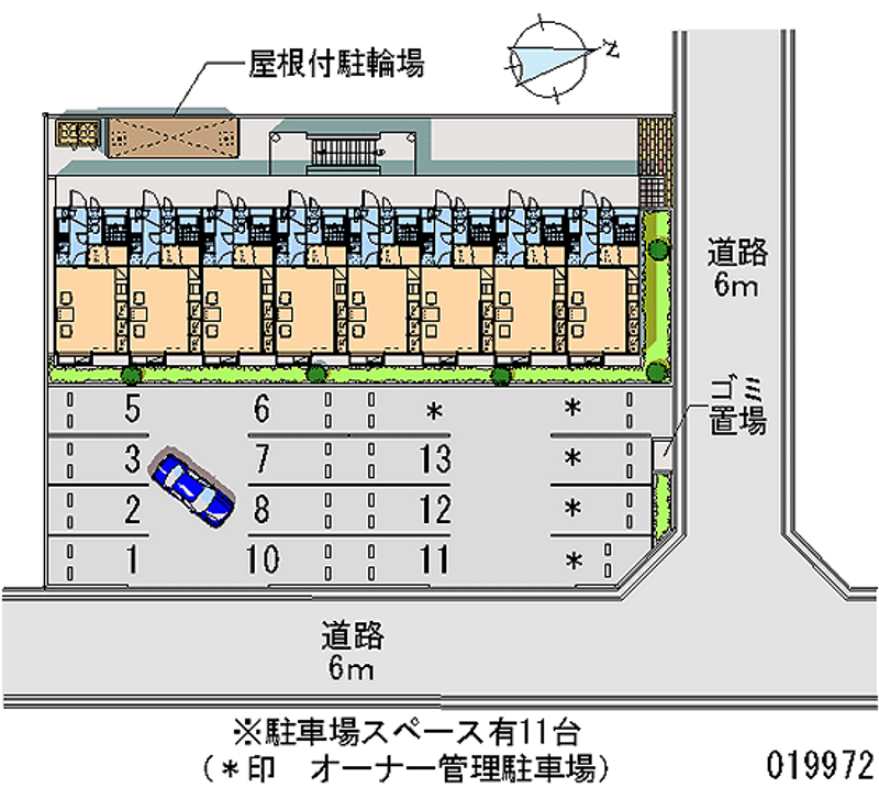 レオパレストルテンツァ 月極駐車場