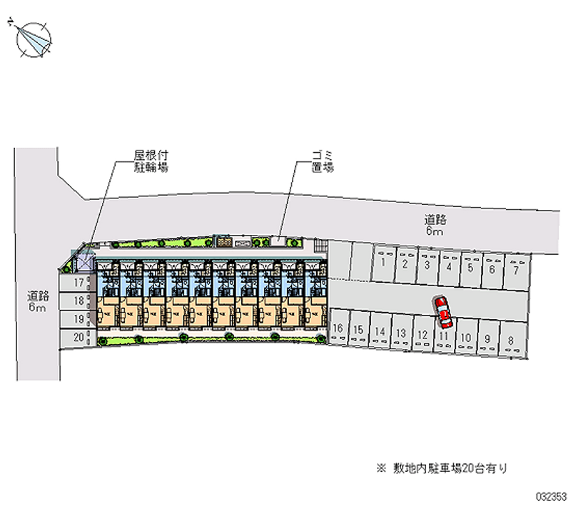 レオパレスグランドゥール富谷 月極駐車場