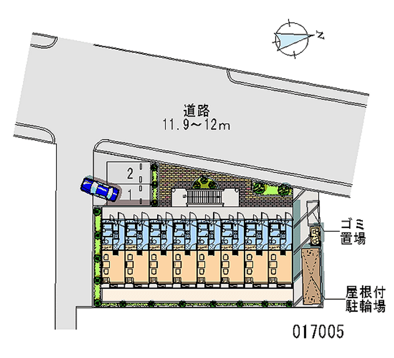 レオパレスサンキエム 区画図