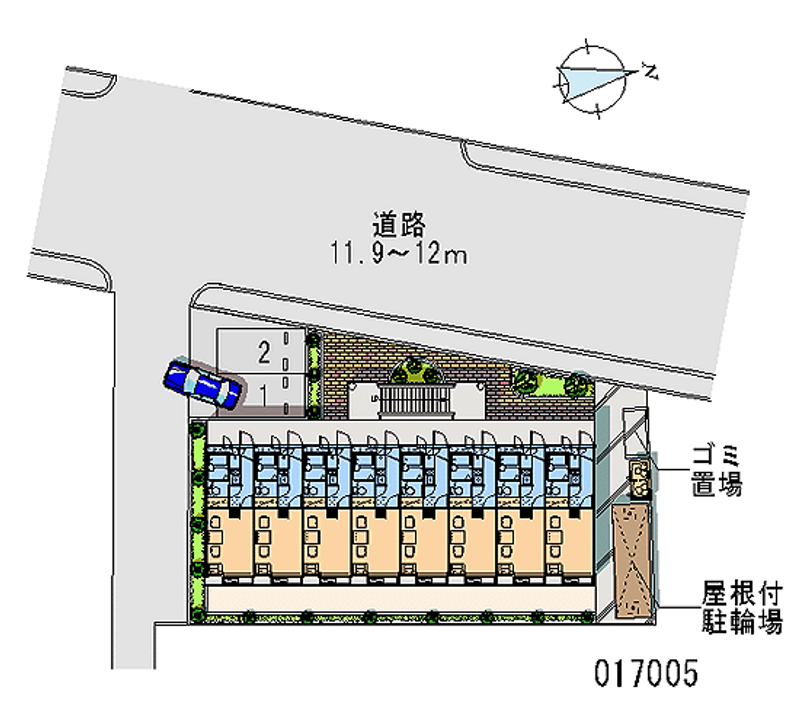 レオパレスサンキエム 月極駐車場