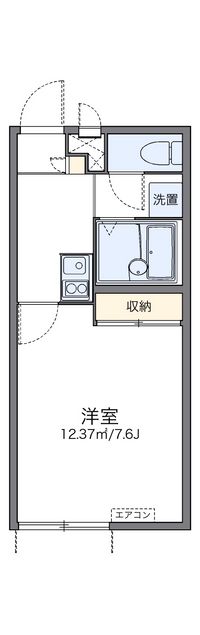 レオパレスピースフル 間取り図