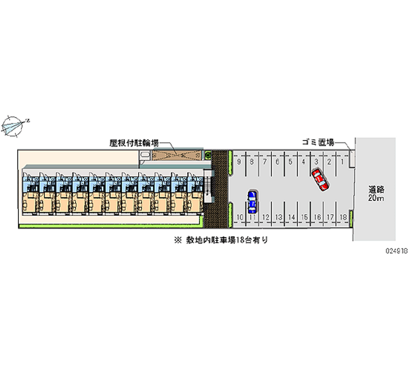 レオパレスビレッジ田園 月極駐車場