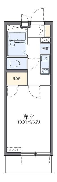 レオパレスフルート 間取り図