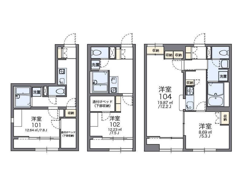 レオパレスソシア 間取図