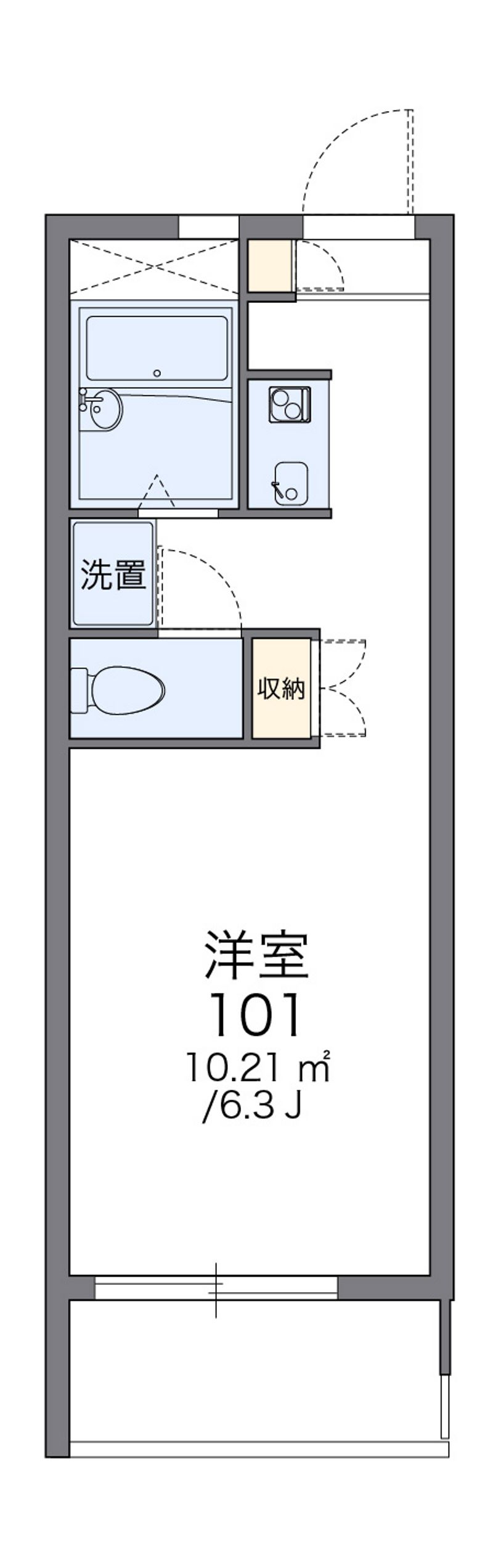 レオパレス谷津 間取図