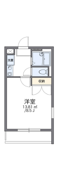 レオパレスプランドール 間取り図