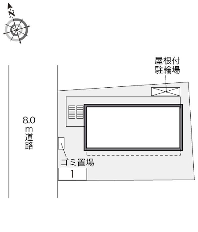 レオパレスクレール都島 配置図
