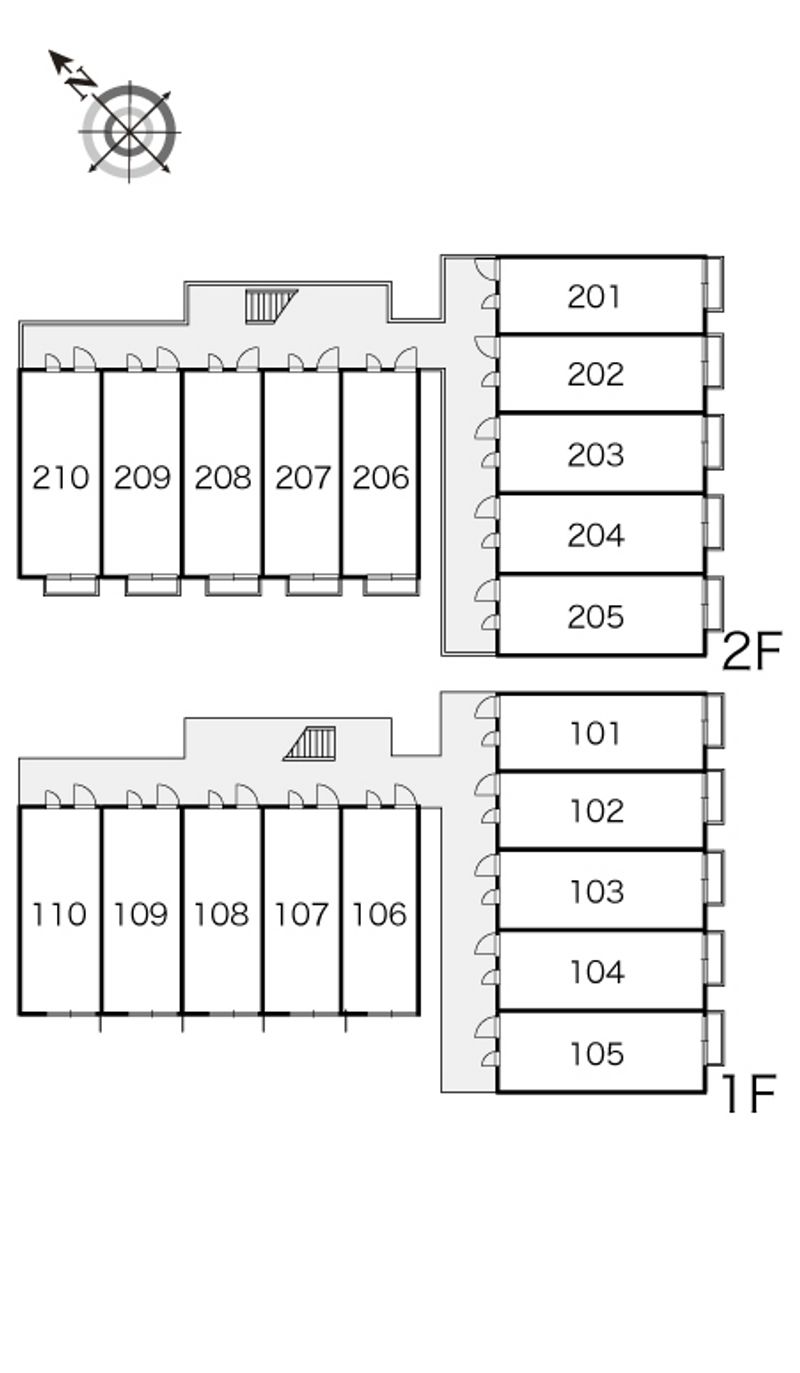 レオパレスさくらアベニュー 間取り配置図