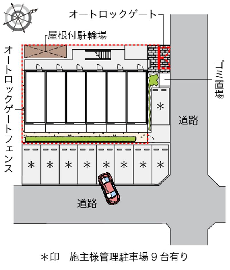 レオパレスＩＺＵＯ　Ⅱ 配置図