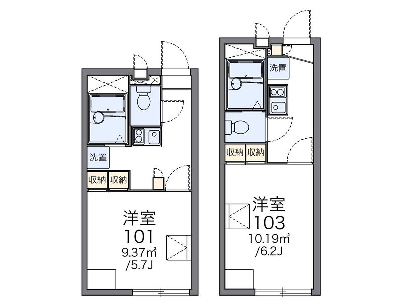 レオパレスゆげたⅡ 間取図