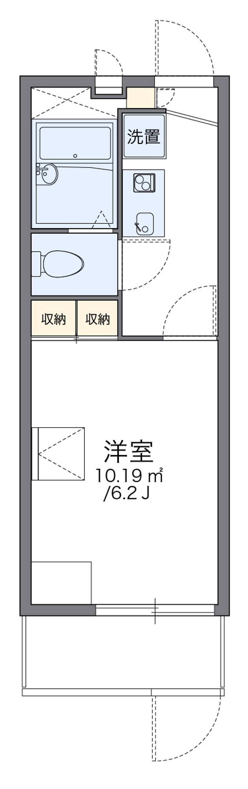 レオパレスアイビーハウス 間取図