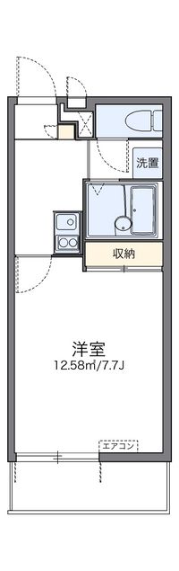 レオパレスピアニシモ 間取図