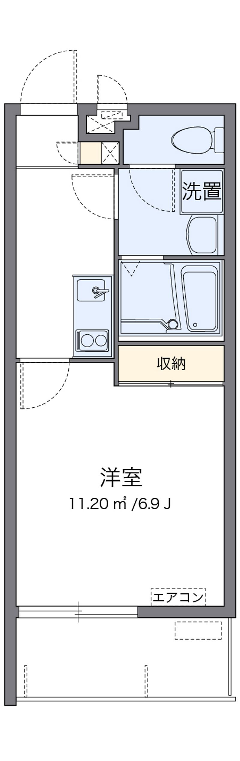 クレイノかにく 間取り