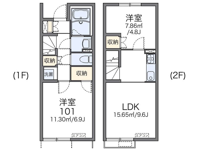 レオネクスト八代福正Ⅰ 間取図