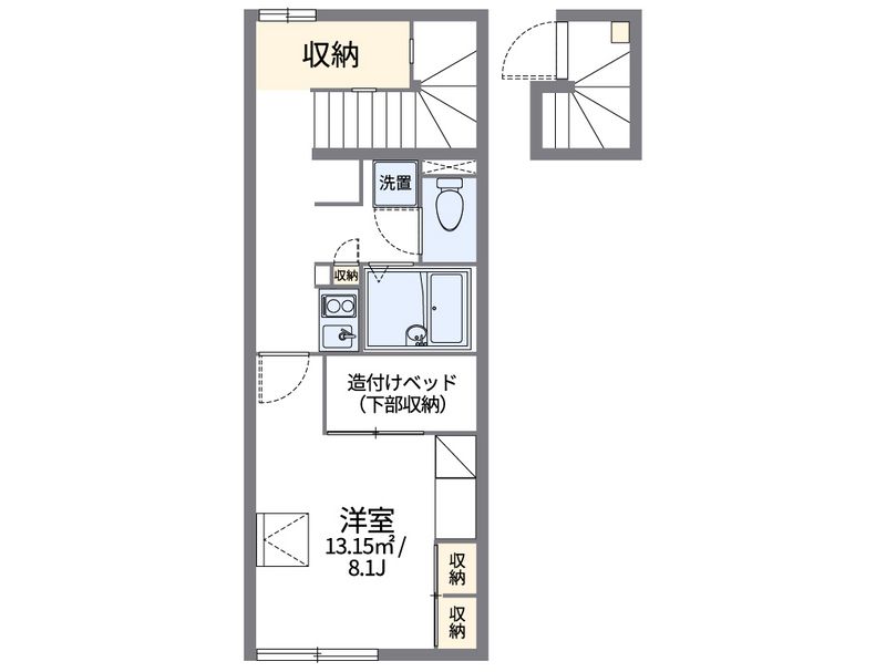 レオパレスみやま館 間取図