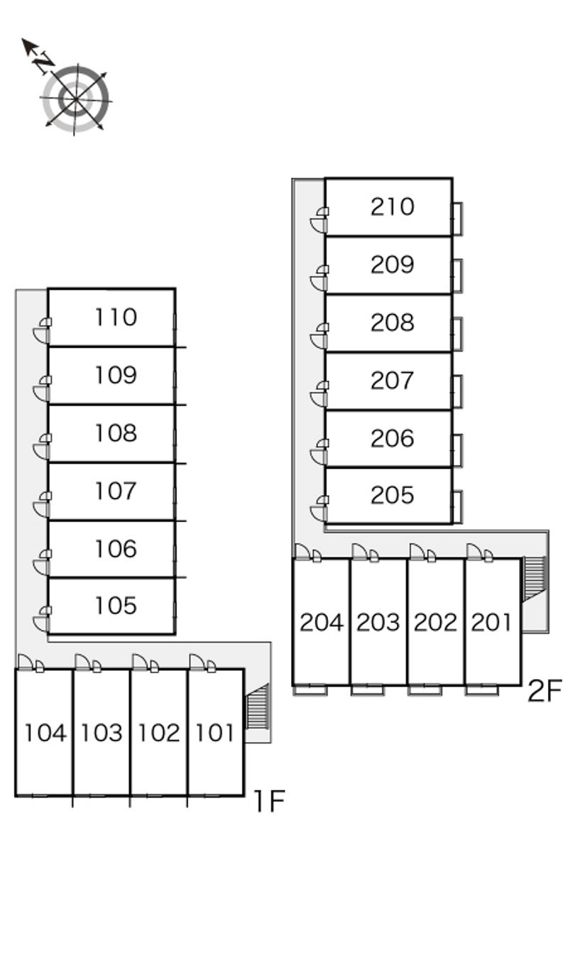 レオパレスＰｒｏｎｔｏ 間取配置図