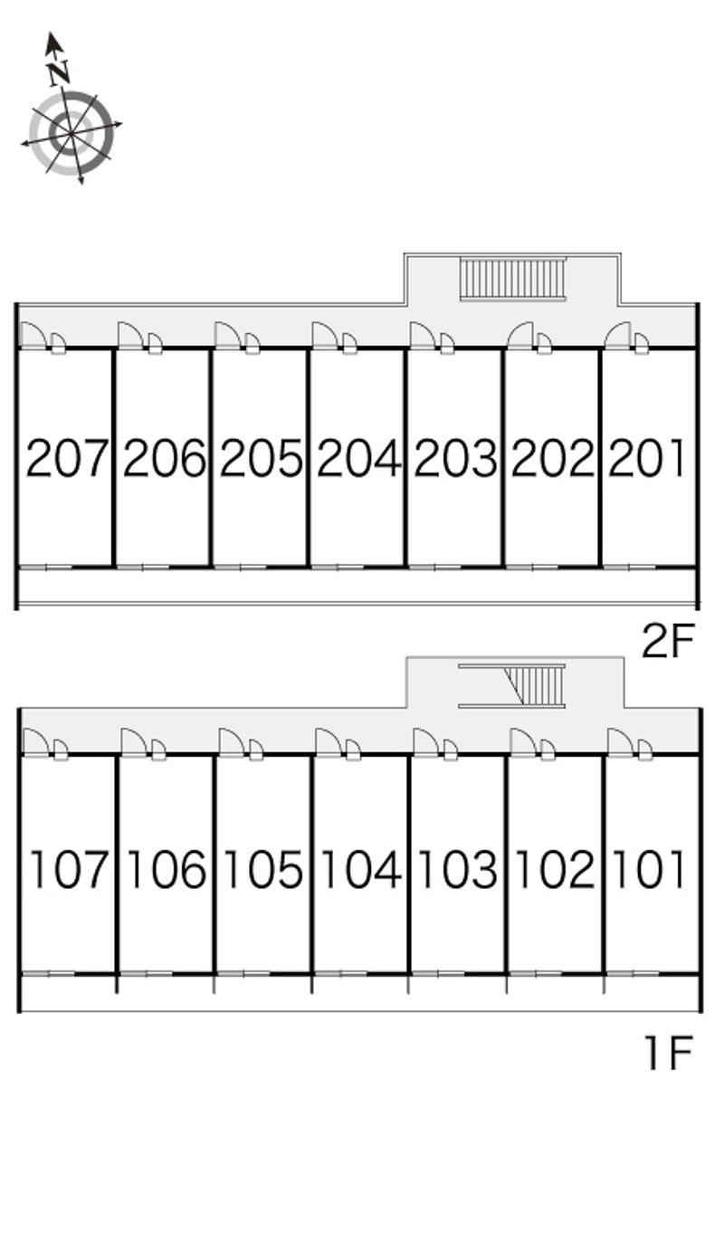 レオパレス富士見 間取配置図