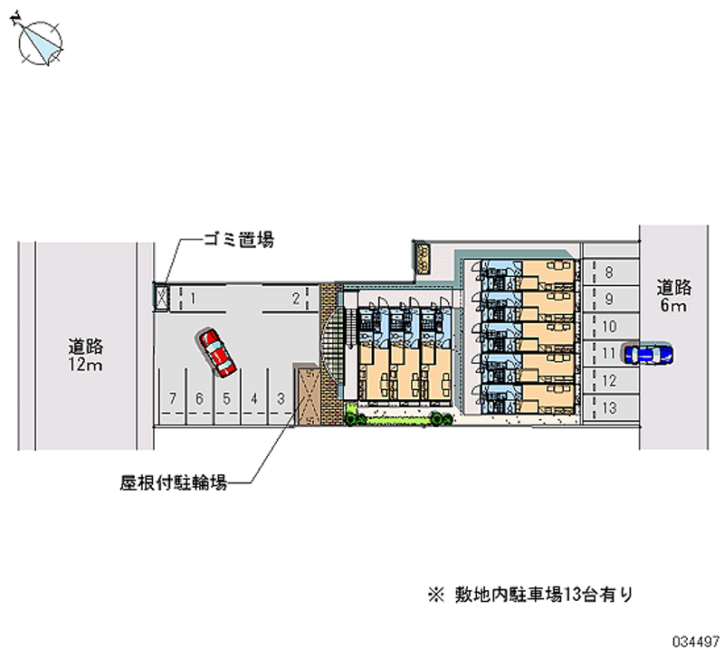 レオパレスアベニール 区画図