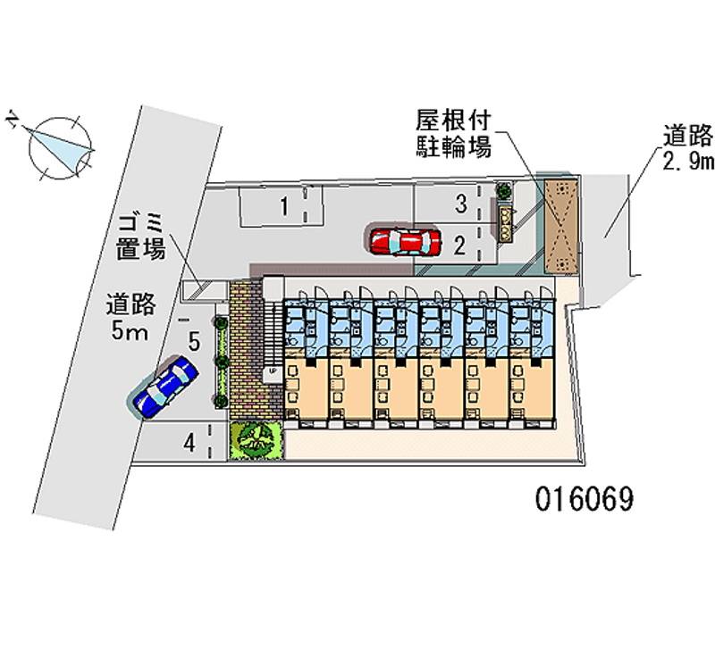 レオパレスリバーアイランド 月極駐車場