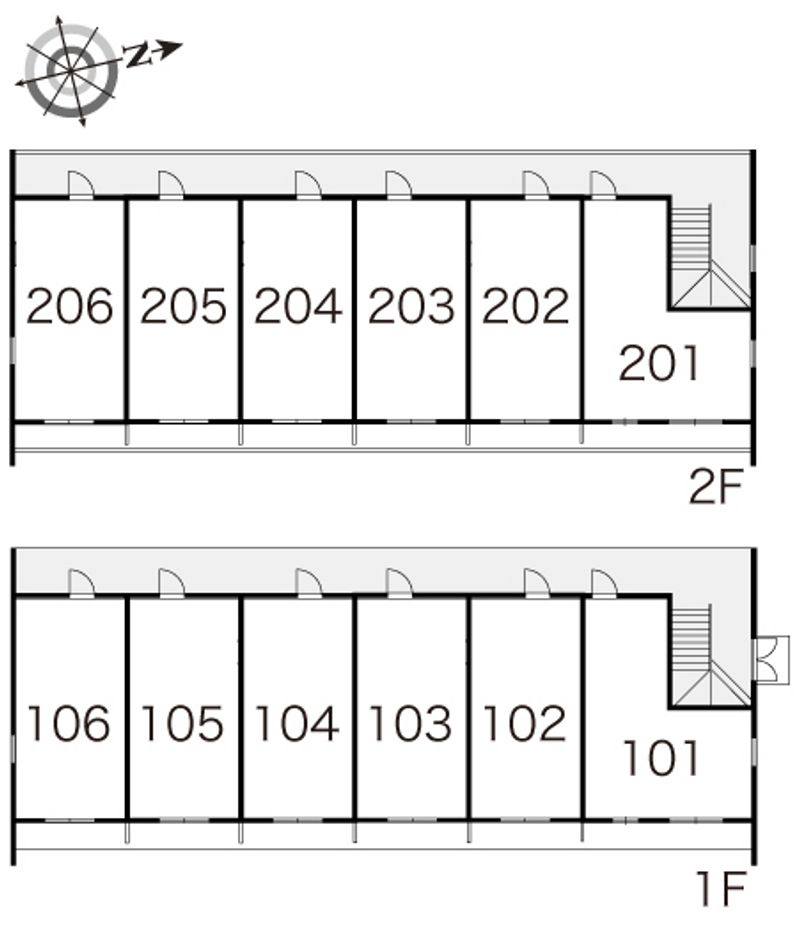 レオパレスレミュール 間取配置図