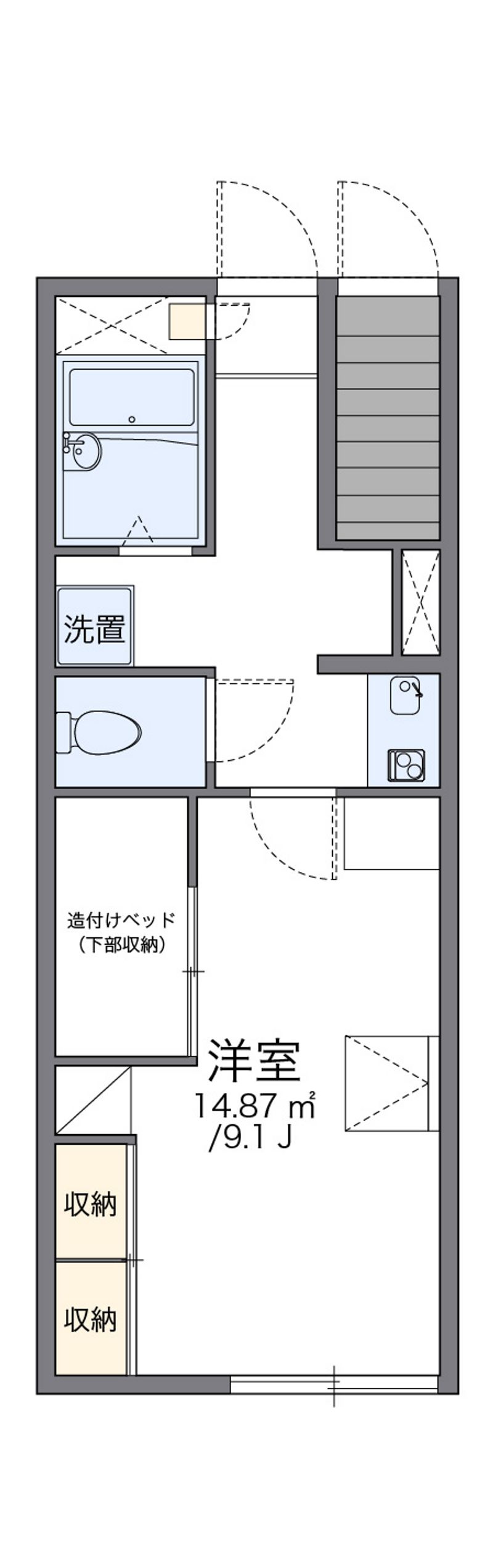 レオパレス北八王子Ａ 間取図
