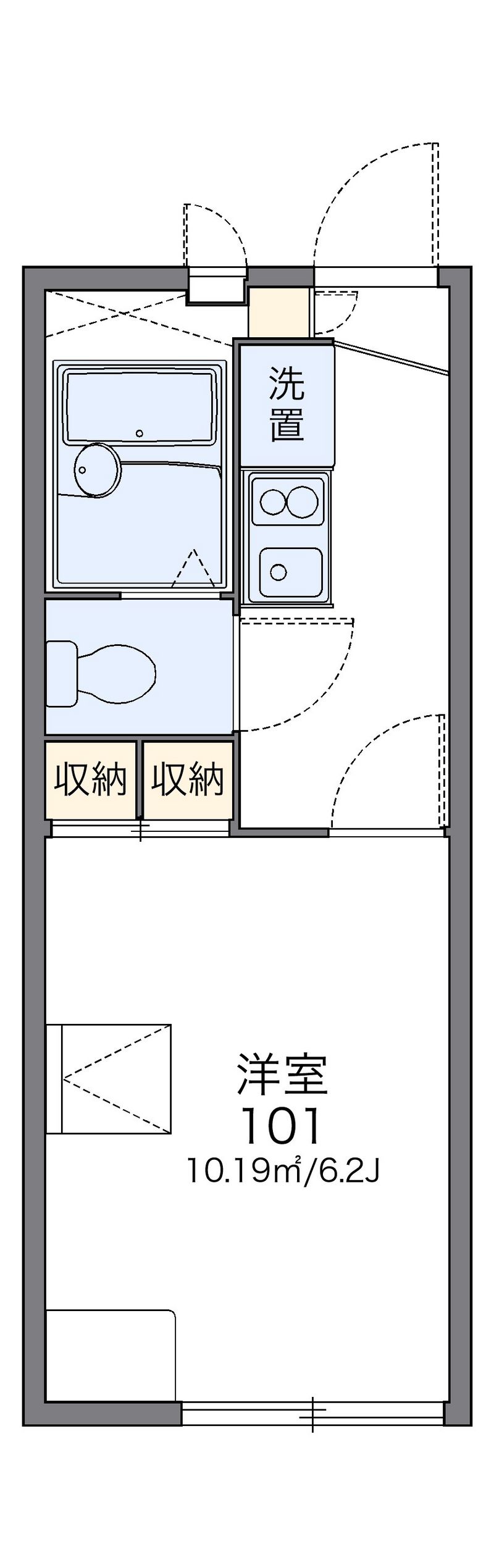 レオパレス上水桜 間取図
