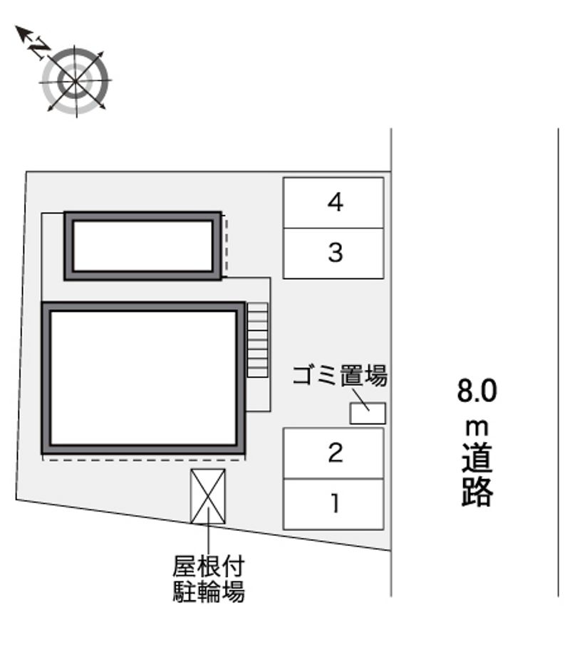 レオパレスサザンヒルズ佳基 配置図