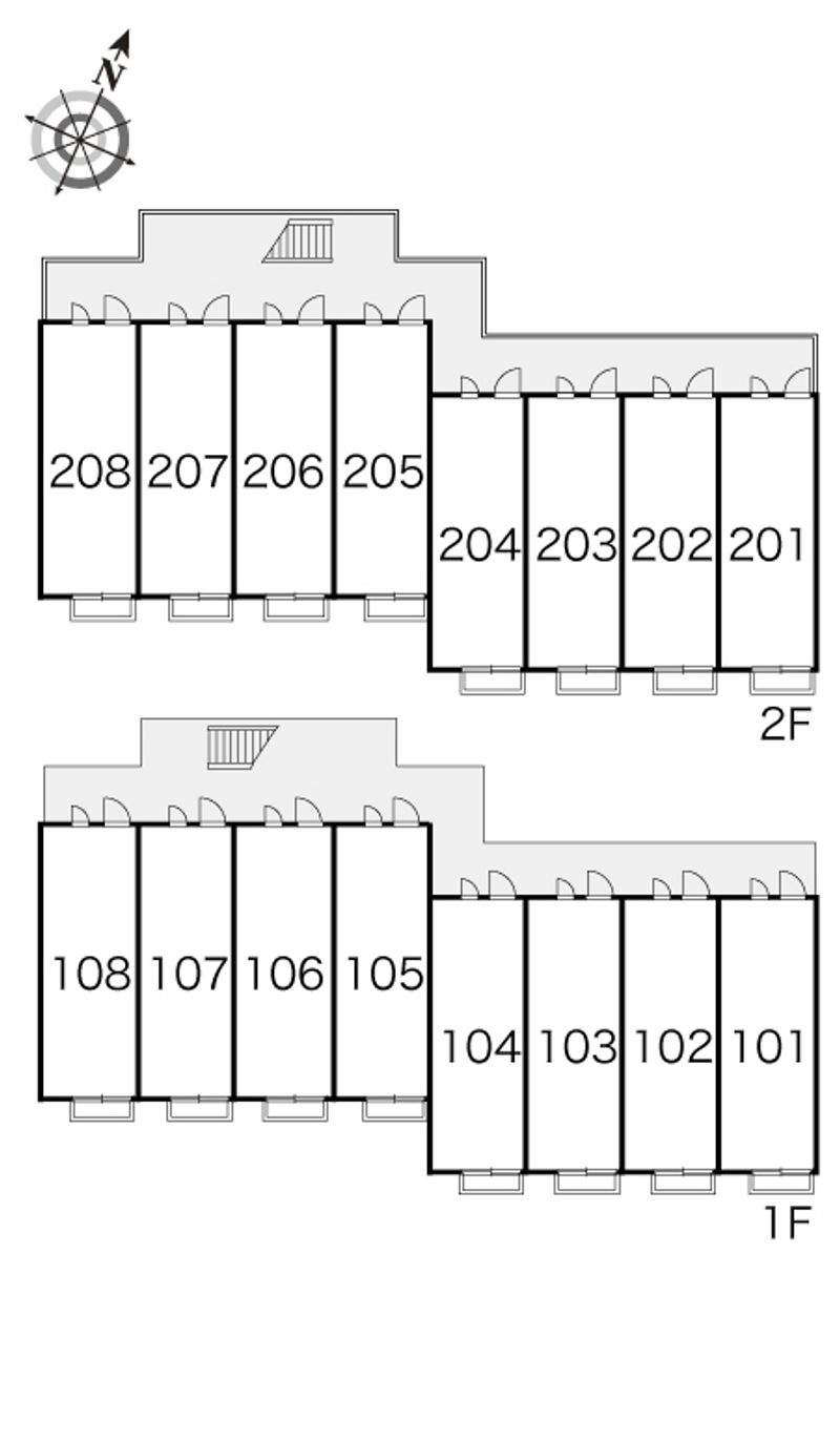 レオパレスフレスコしゃんぶるⅡ 間取配置図