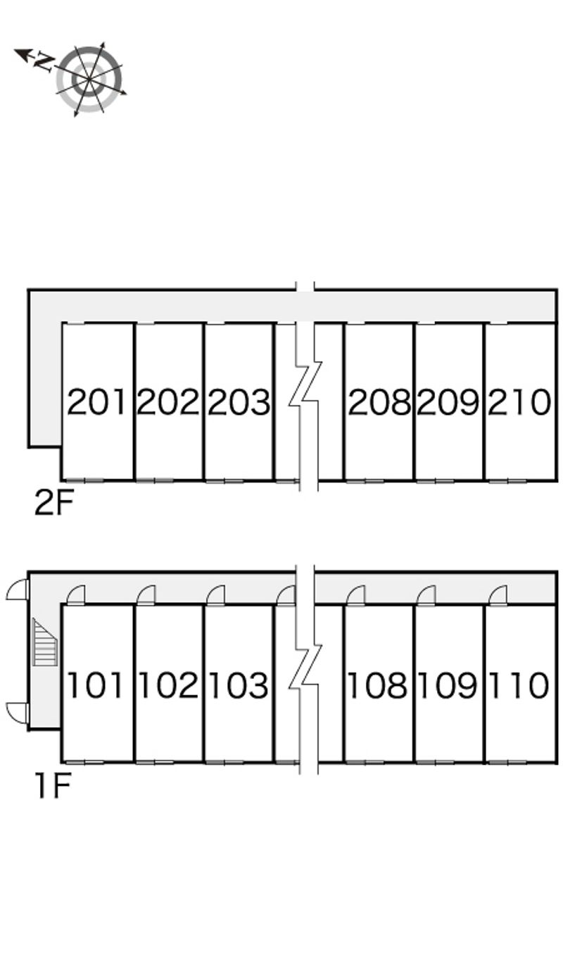 レオパレスヴォワドサンセス 間取配置図