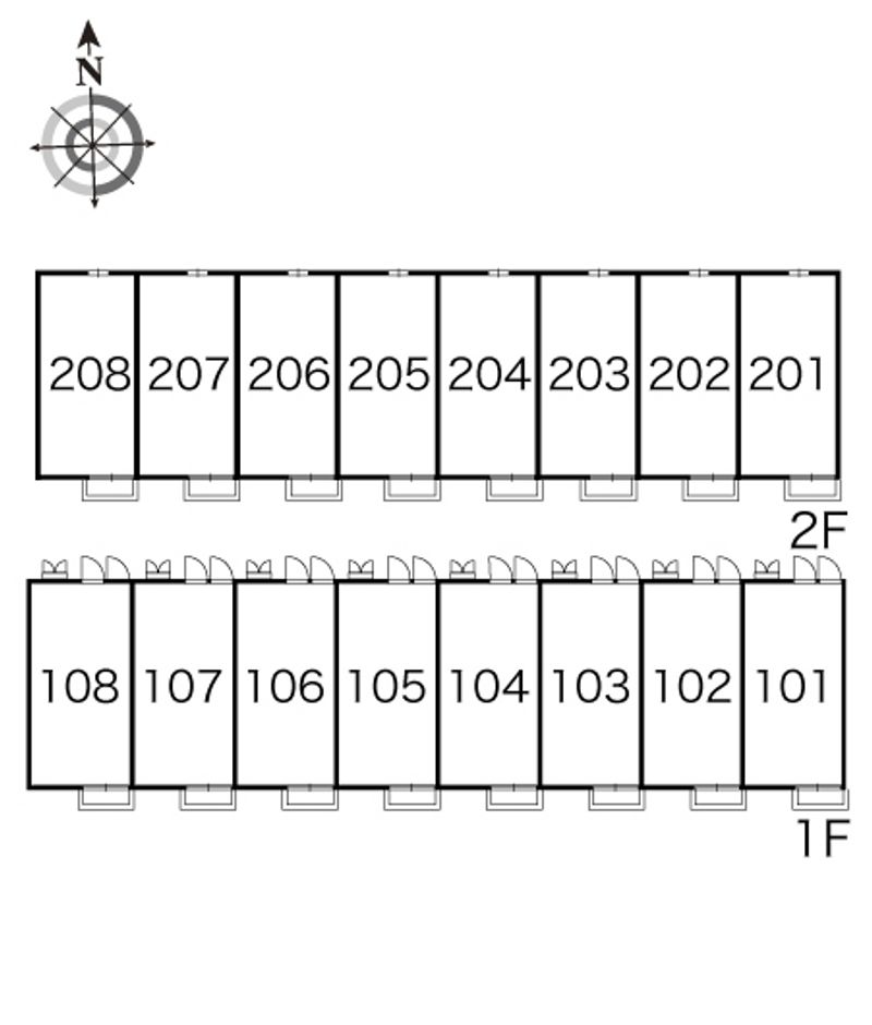 レオパレス高瀬 間取配置図