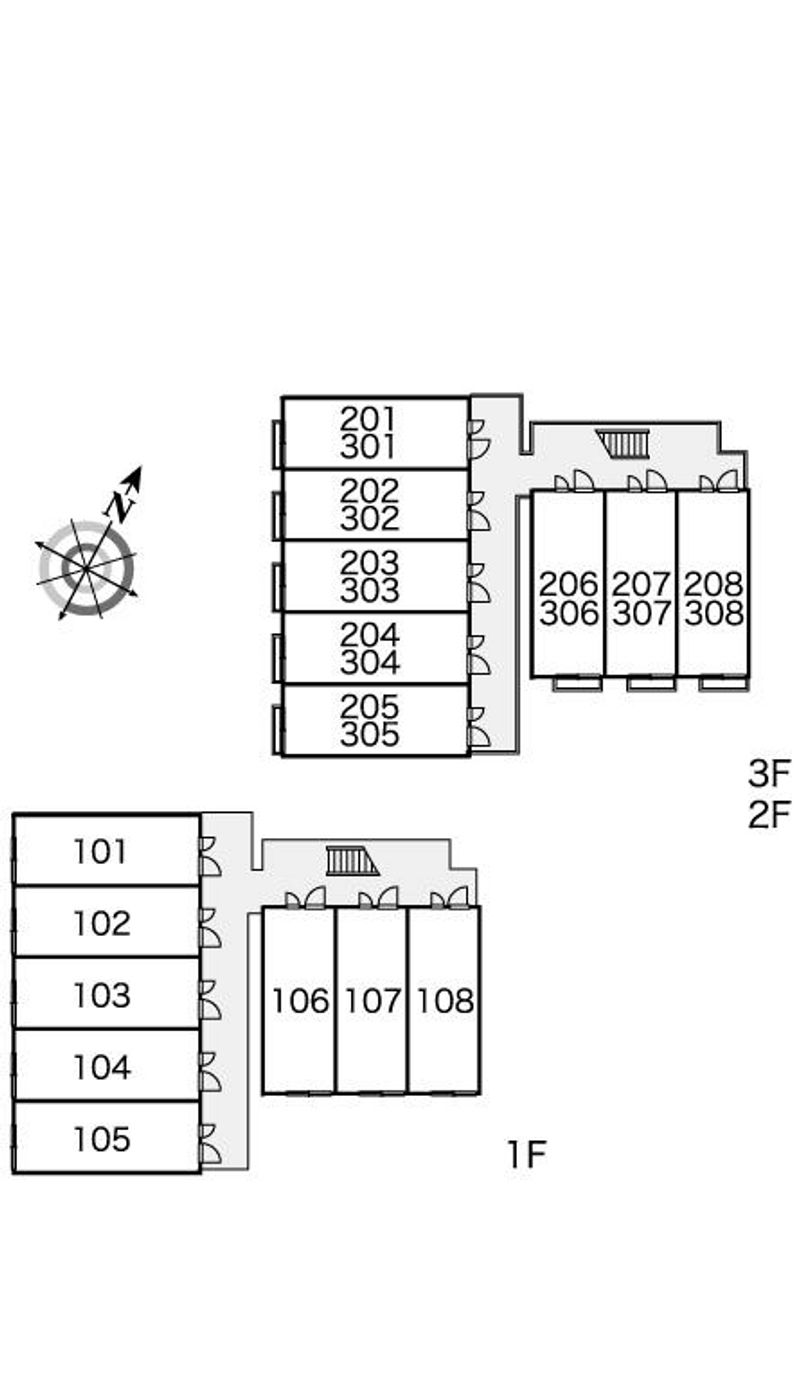 レオパレスＮＡＮＰＥＩ 間取配置図