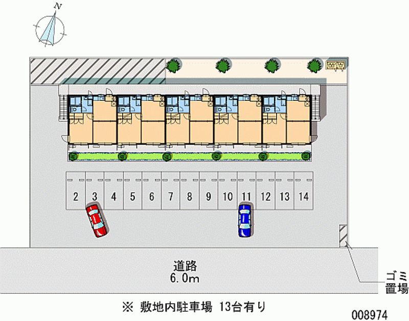 レオパレスサンローゼＢ 月極駐車場