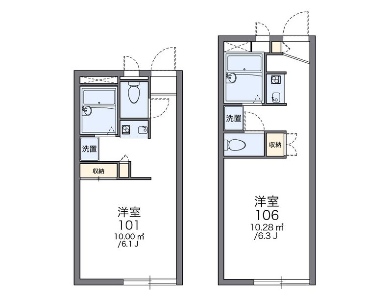 レオパレス森の泉 間取図