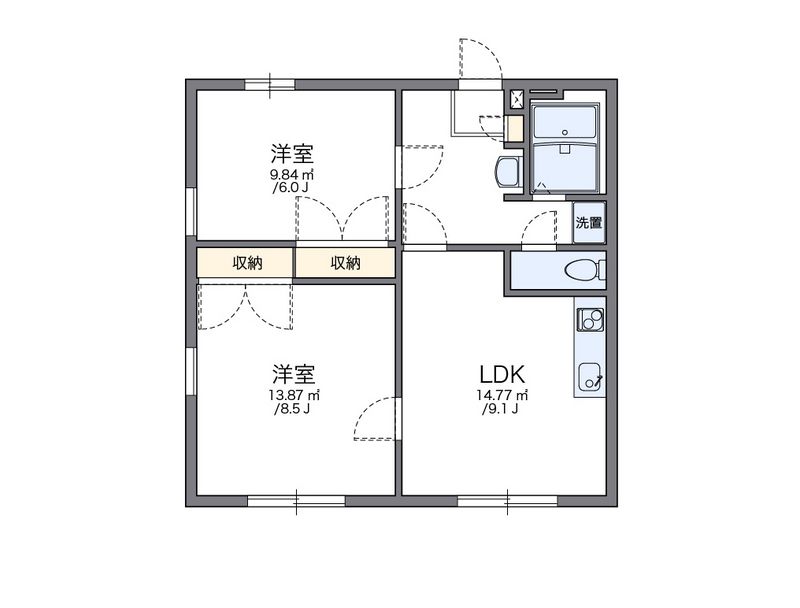 レオパレスＧＲＥＥＮ・ＶＩＥＷ 間取図