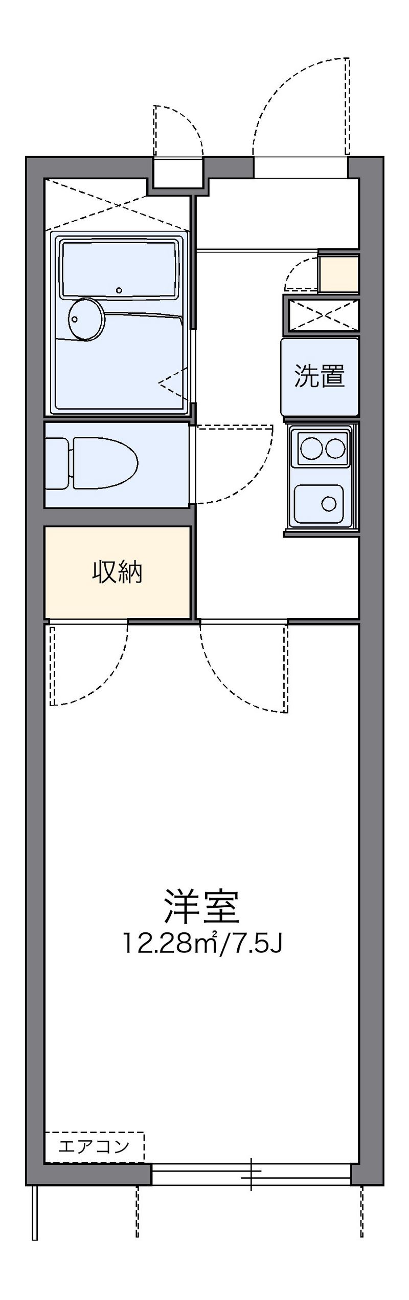leopalace Koyama Ekimae Floor plan