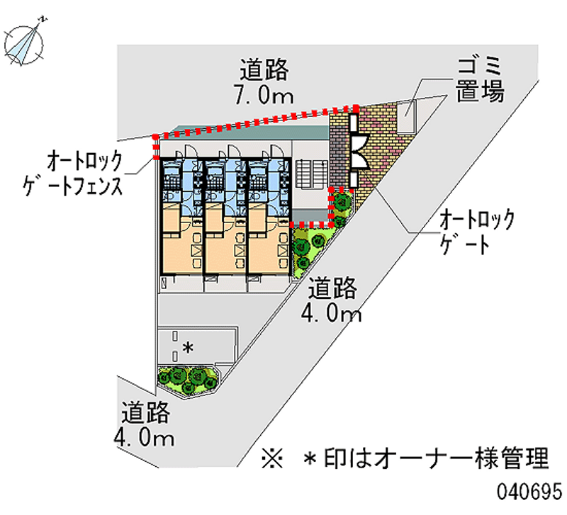レオパレスメルベーユ 区画図