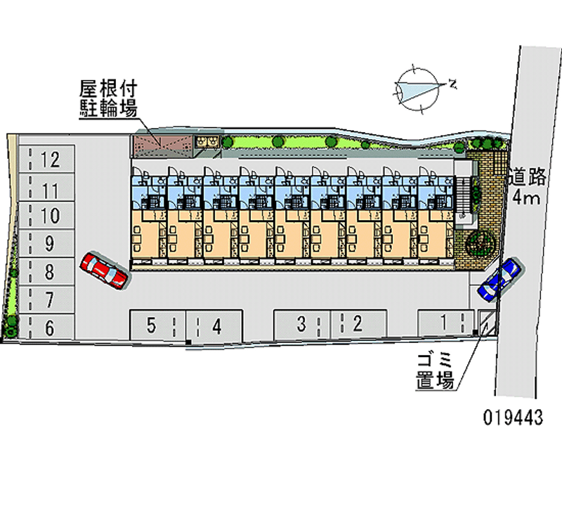 レオパレス天光 月極駐車場