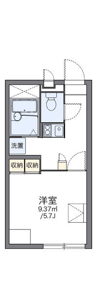 レオパレスアスカ 間取り図