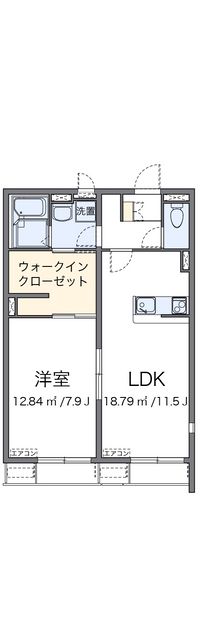 クレイノＩＳＥＤＡ 間取り図