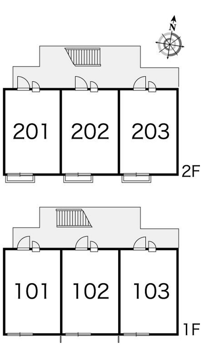 レオパレス北原 間取り配置図