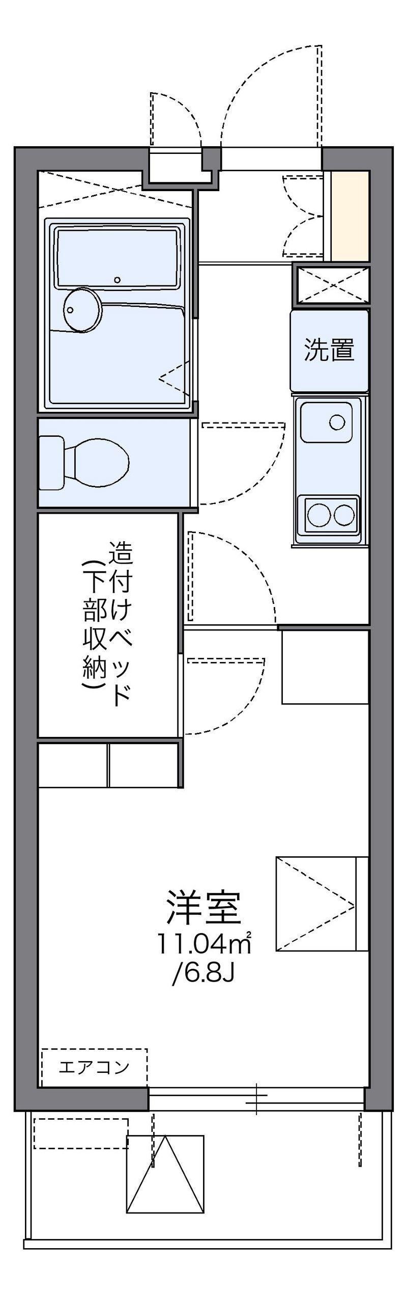 レオパレスカプリコーン２１ 間取図