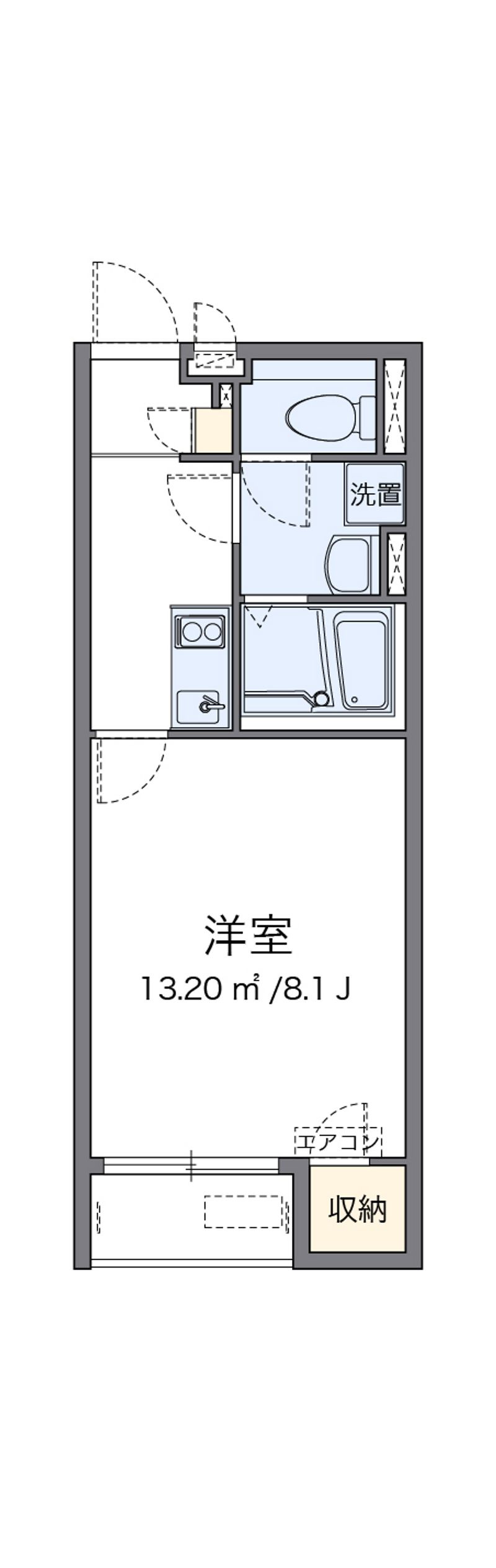 クレイノレインボー上竹Ⅱ 間取図